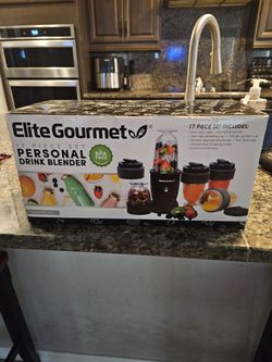 Elite Gourmet 17-Piece Personal Drink Blender