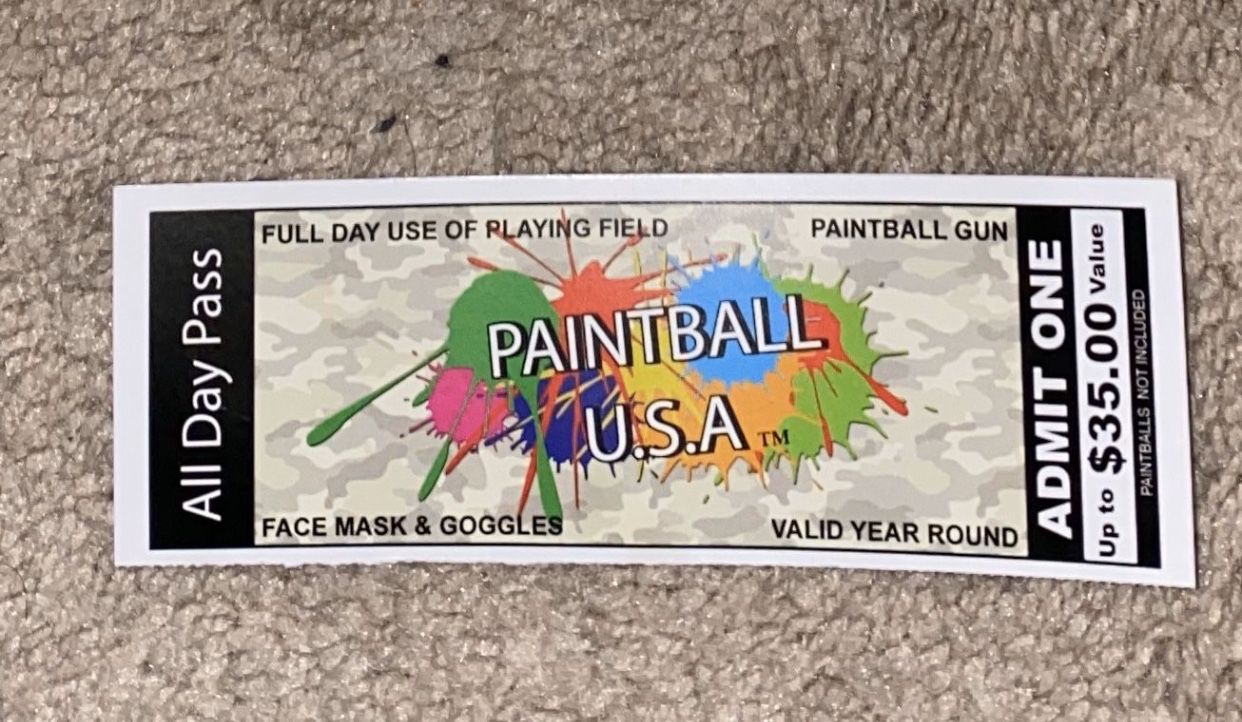 Paintball All Day Pass