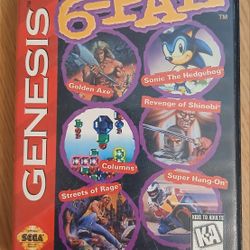 6-Pak Sega Genesis Game 
