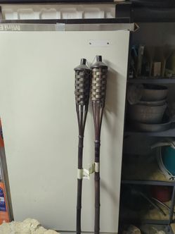 Bamboo torch pair