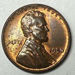1956 penny no mint 
