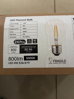 24 Pcs LED Filament Light Bulbs ...