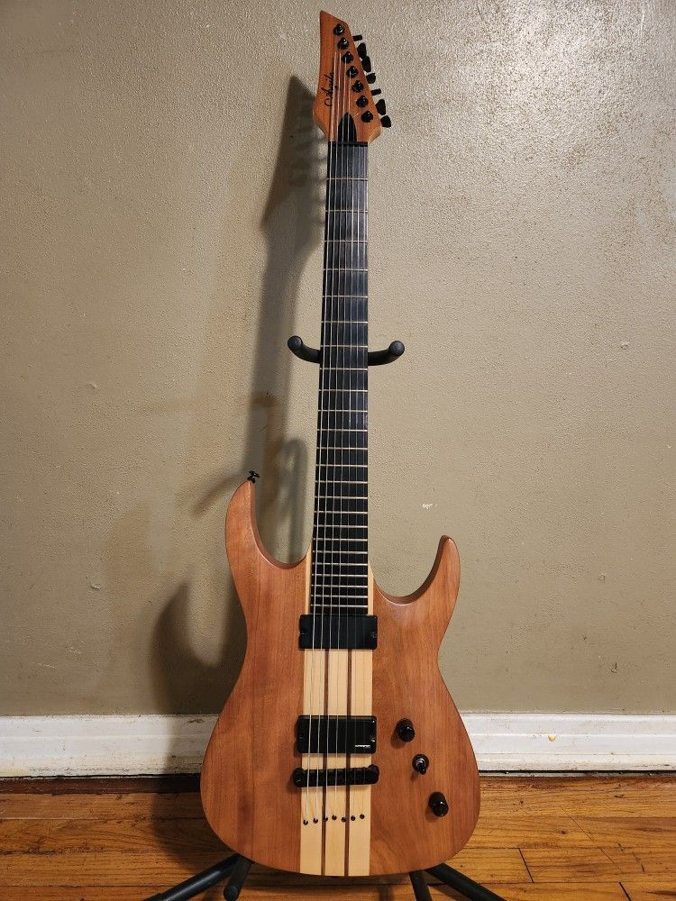 Agile Septor Elite 728 W/Lundgren M7C & Hipshot Locking Tuners