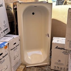 Bootz Industries Aloha 60 in. x 30 in. Alcove Soaking Bathtub with Left Drain in White