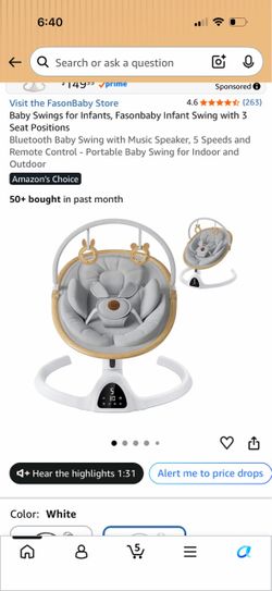 Baby swing