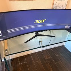 Acer 49" Curved DQHD UltraWide (5120 x 1440) PC Monitor **Cracked Screen**
