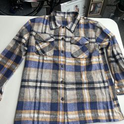 Women Autumn And Winter Casual Plaid-Print Lapel Coat