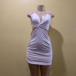 Size L / XL White Dress