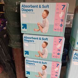 Up&Up Diapers Size 7, 76 per unit, 41+ Pounds