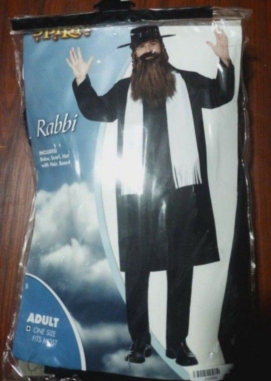 Rabbi Adult Halloween Costume XL Adults