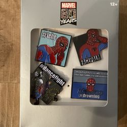 Disney’s Marvel Spider-Man 80 Year Anniversary Pin Set Of 4