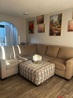 Modular Sectional Sofa Set with ottoman