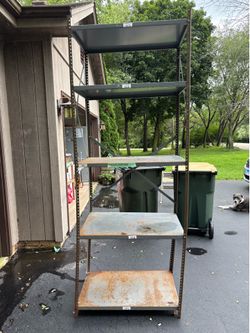 Metal storage shelf