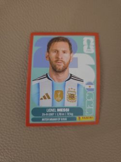 Panini  MESSI RED BORDER