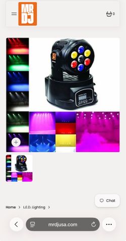 Led dj light move