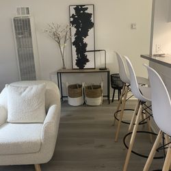 Cream Boucle Lounge Chair By Article 