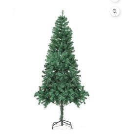 5.5Ft-Classic Christmas Tree, 670 PVC Branches Spruce Design Artificial Christmas Tree for Home, Office, Christmas Party, Green