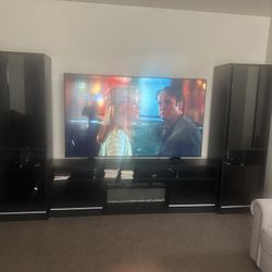 Media Entertainment Center With Electric Fireplace 