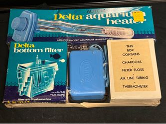 Vintage 1960s delta aquarium starter kit NOS