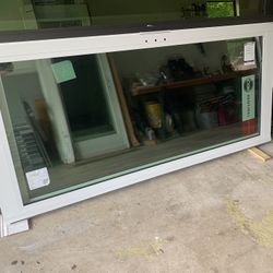 Hurricane Impact Resistant Sliding Glass Door: 2-Panel.  Double Glass (insulated). 72x80. (NO FRAME)