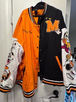 *Brand New!*Disney Mickey Mouse Halloween Varsity Jacket 5x