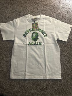 White NBA Youngboy Bape Shirt