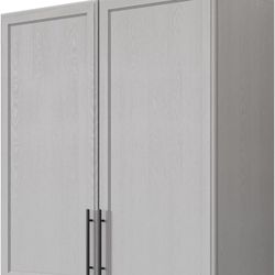 🔥Special Discount 🔥(Brand New In Box)30" W Laundry Room Wall Cabinet with Adjustable Shelf,Wall Mounted Kitchen Cabinets with Two Shaker Doors,Upper