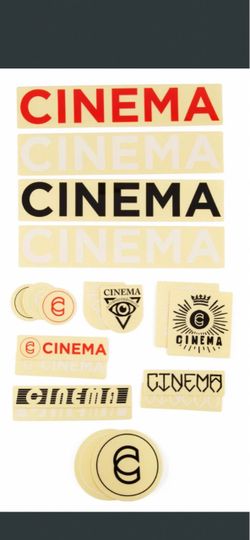 Cinema BMX Decal Sticker Lot – 19 Assorted Decals – Brand New Sealed NOS