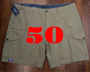 NWT New $68 Chaps Men’s Cargo Shorts Size 50 - Teak Color