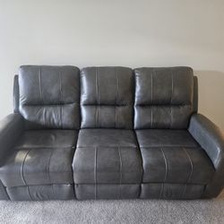 Genuine Leather Sofa Recliner
