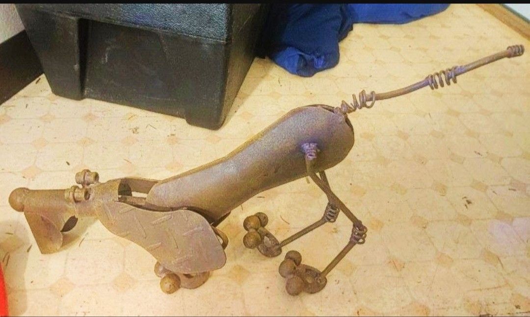 Metal Dog Statue