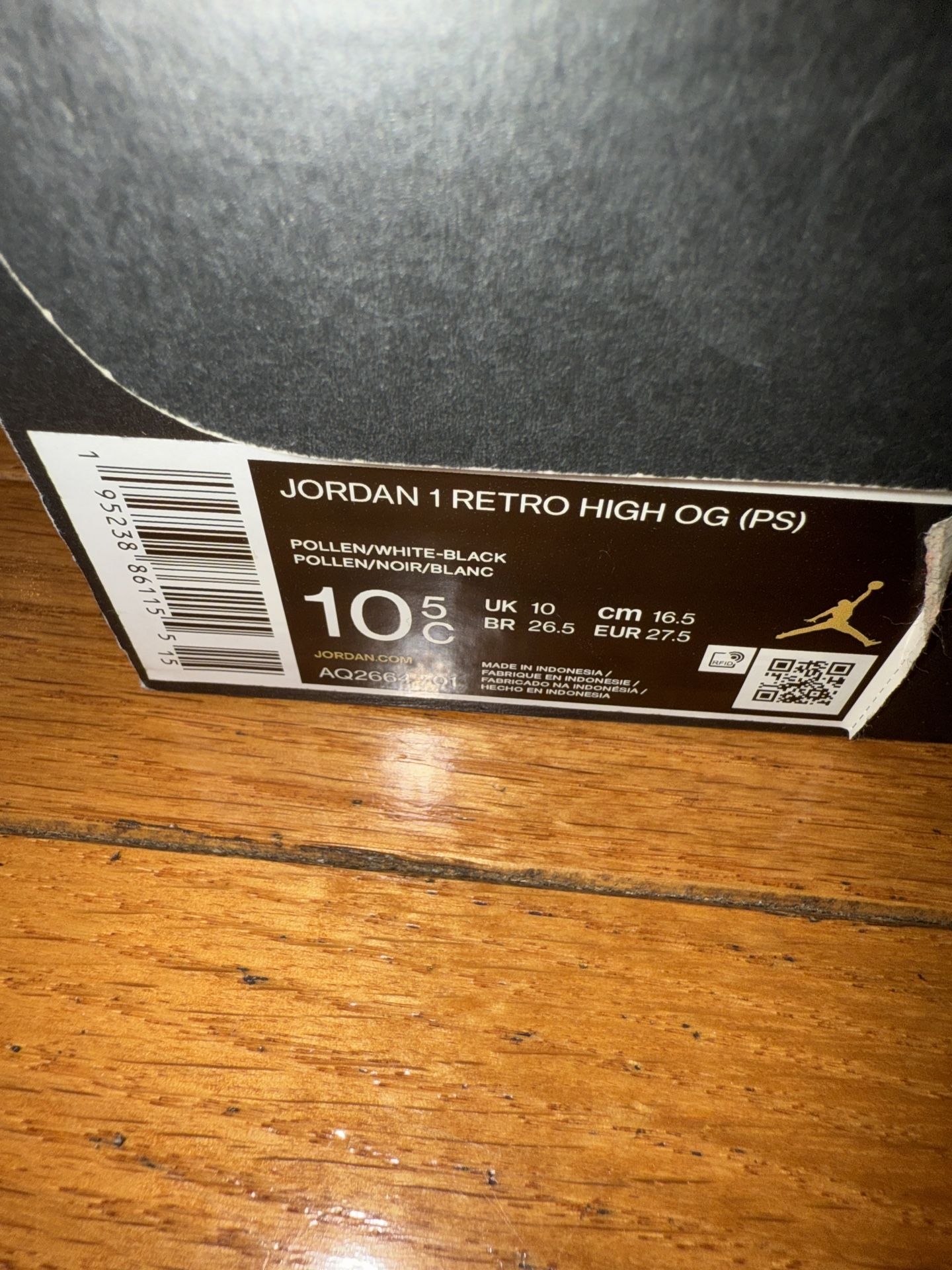 写真 Air Jordan 1 Low (GS) White/Pollen