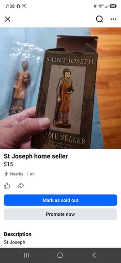 St Joseph Home seller statue