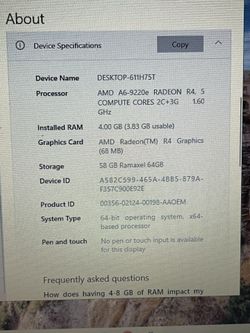 Lenovo IdeaPad Slim 14” display