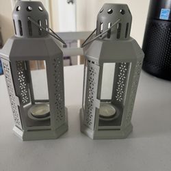 2 Mini Candle Lanterns 