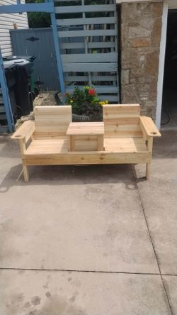 Cedar bench with storage