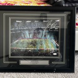 Jason Kelce Signed Super Bowl Field price is negotiable