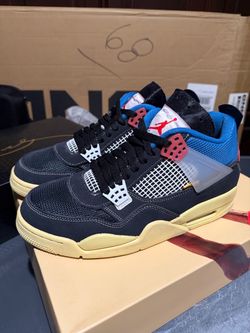 Jordan union 4 sz 10 used one time tongue opened
