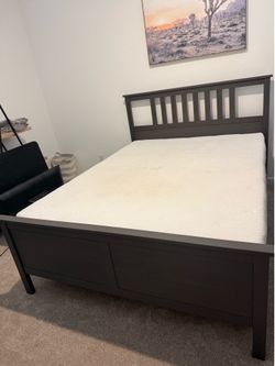 Queen Bed Frame & Mattress