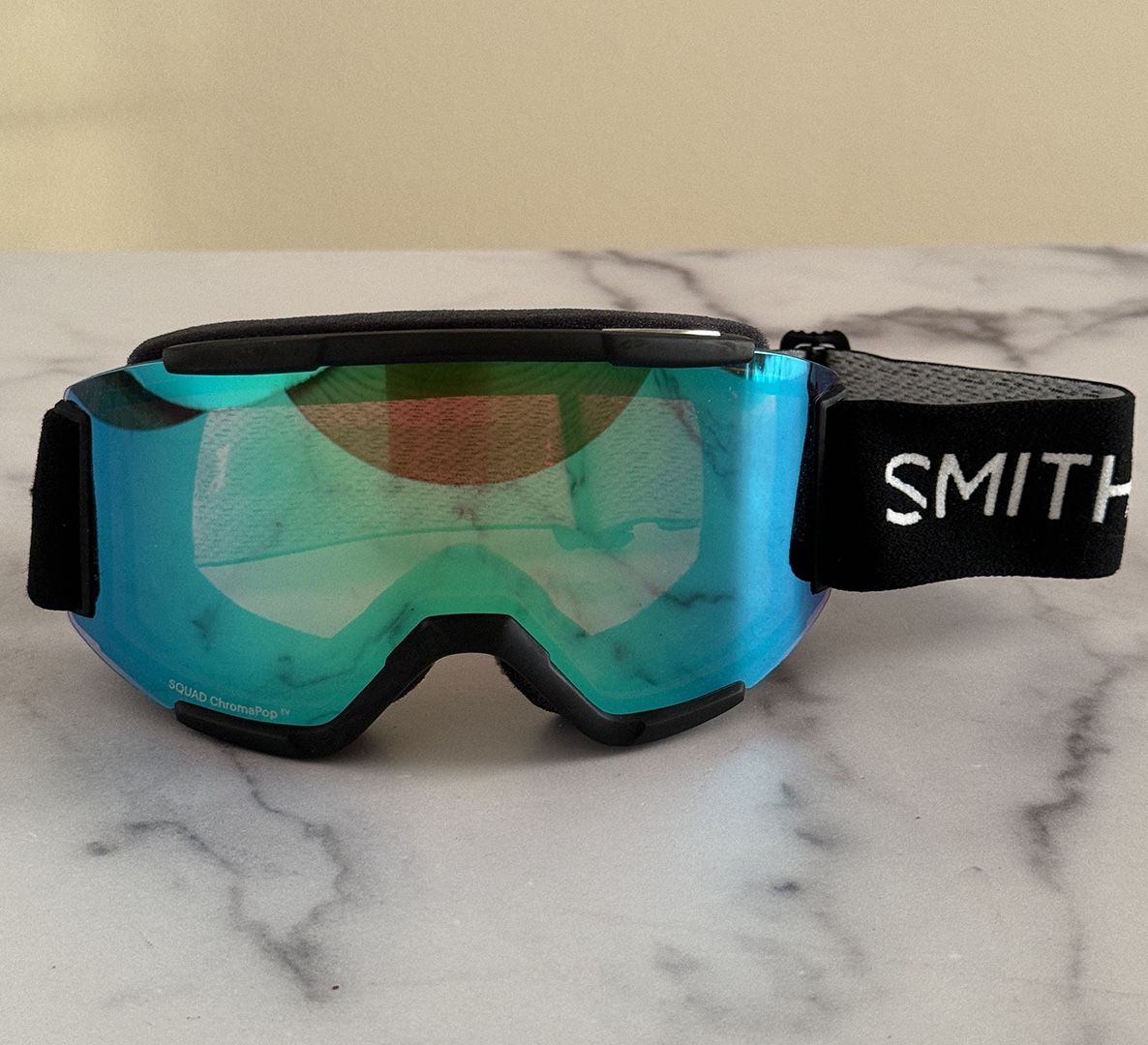 SMITH SQUAD CHROMAPOP EV SNOWBOARD GOGGLES Blue/Green Lens