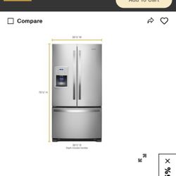 36-inch Wide Counter Depth French Door Refrigerator - 20 cu. ft.