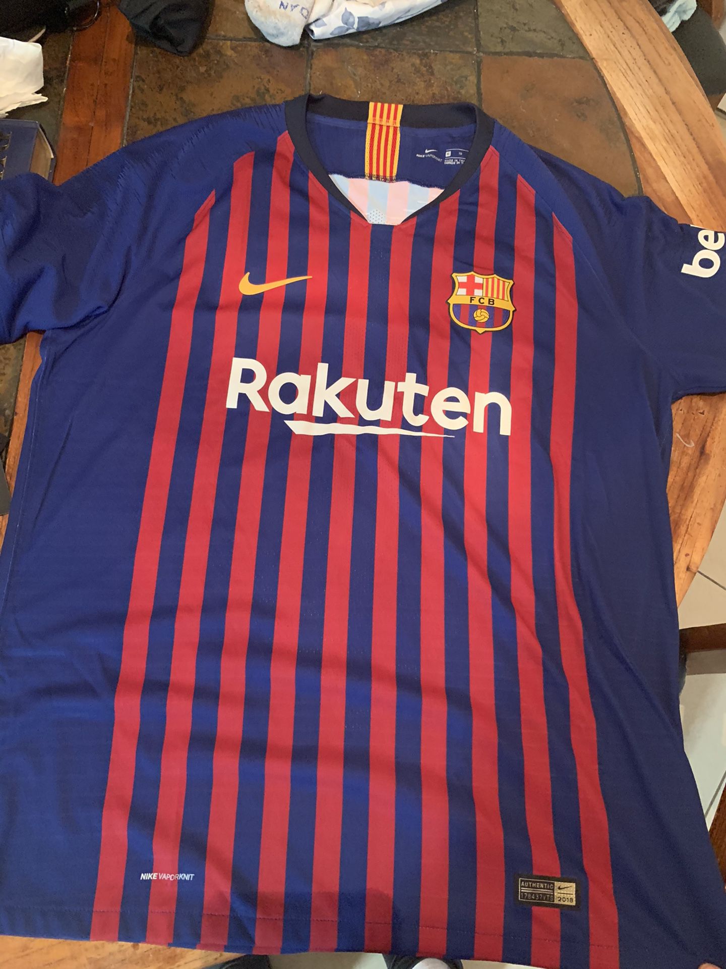 Authentic FC Barcelona Jersey size XL $120
