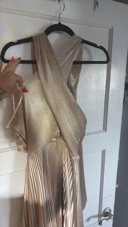 Beautiful gold dress floor length