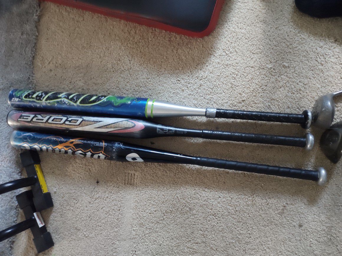 3 Baseball Softball Bats Bat