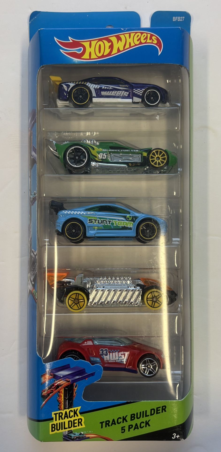 Hot wheels 5 Pack Race Set & Track Builder Workshop Set