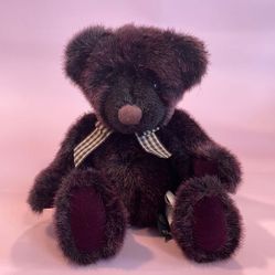 Winslow Plum Bear Plush Collectable Vintage Purple Teddy Bear Excellent Cond… 
