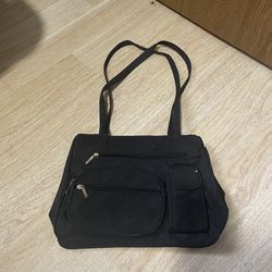 Black Quilted Tote Bag/Handbag/Purse