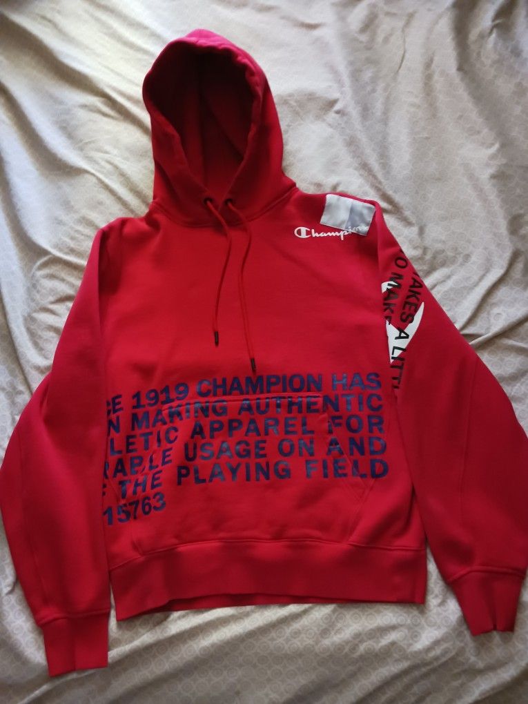 Red Champion Hoodie