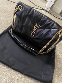 NEW Authentic YSL Saint Laurent Puffer Small Quilted Leather Crossbody Black leather