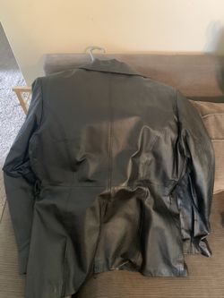 Women’s large leather jacket